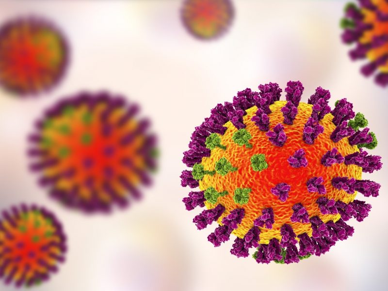 Ilustração de vírus influenza